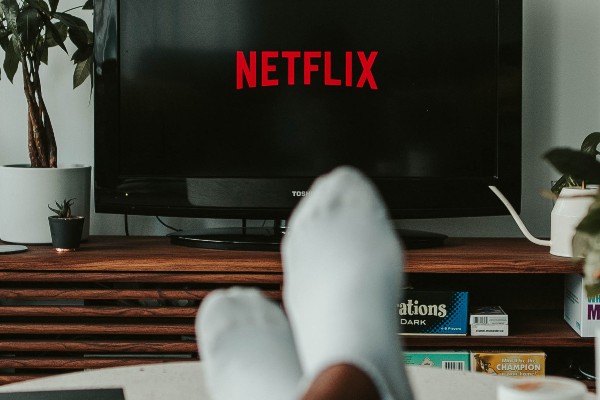 Netflix and chill at home during the pandemic