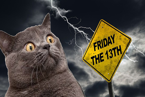 Black cat and Friday the 13th is another superstition