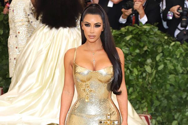 Kim Kardashian in Versace