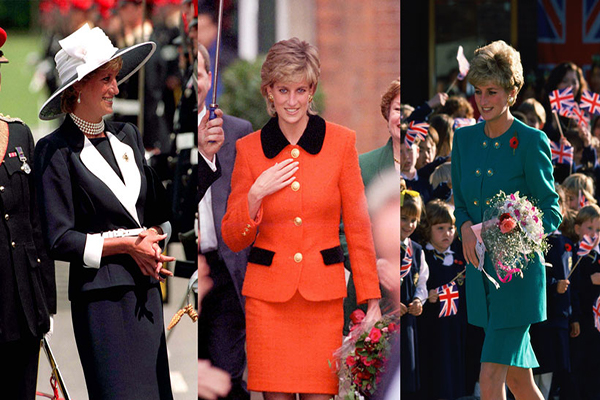 Princess Diana in suit