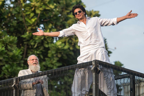 Shah Rukh Khan in white pathan suit