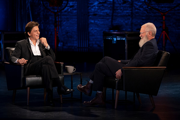 Shah Rukh Khan and David Letterman