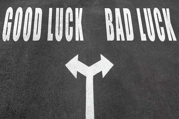 Good luck or bad luck superstition