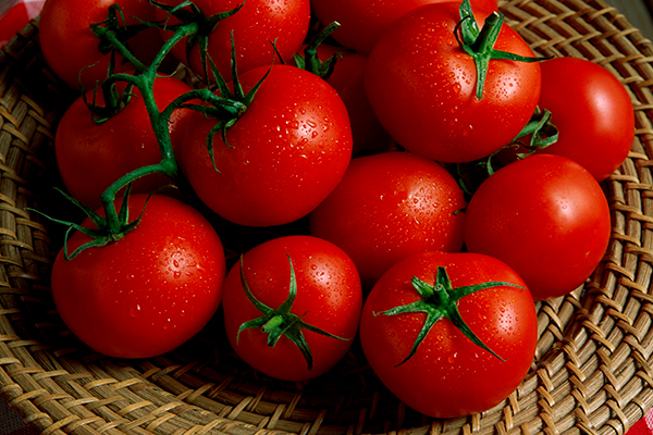 Tomatoes are important for a plump skin