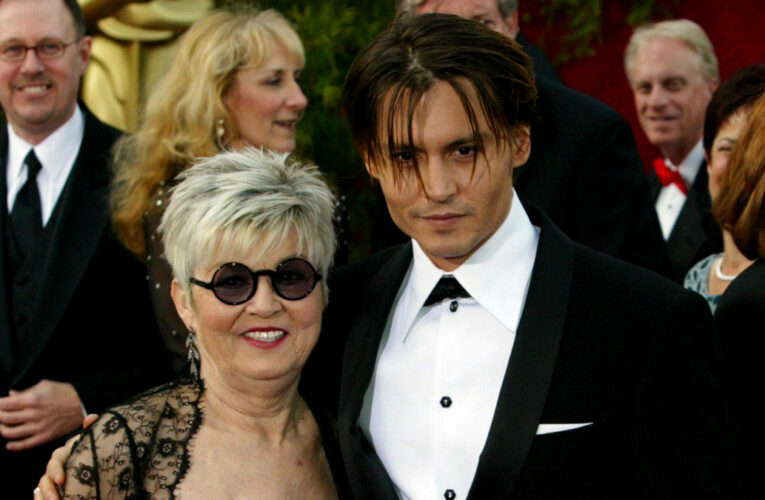Betty Sue Palmer and Johnny Depp