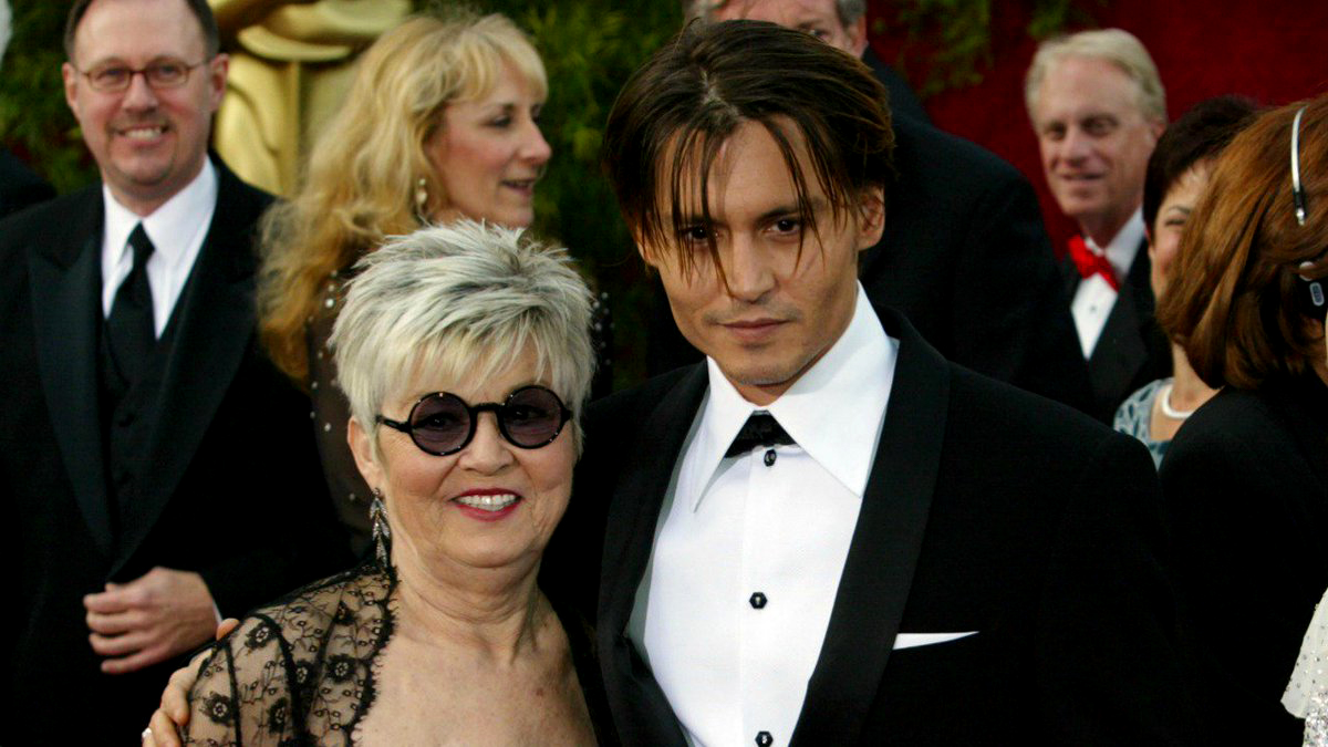 Betty Sue Palmer and Johnny Depp